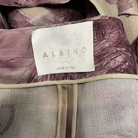 Albino Jacket 100% Silk Made in Italy Size IT 40 - Picture 3 of 6